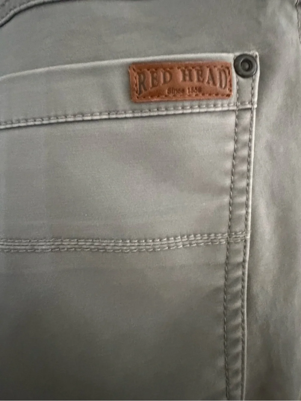 RedHead Men’s Gray Utility Pants 38x32 Straight Leg Stretch